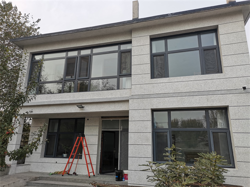 房山閻村家庭外墻水包砂仿石涂料案例